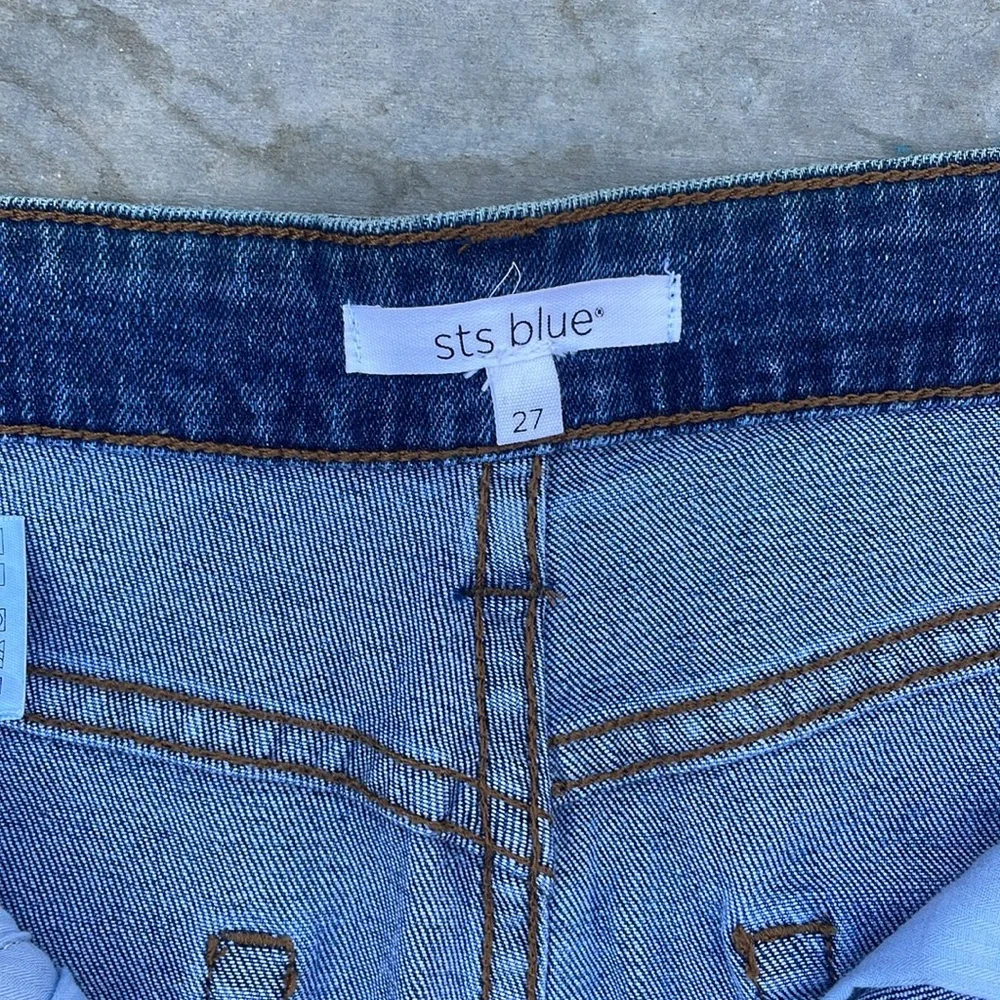 STS Blue Emily Stretch Denim Miniskirt Size 27 - Picture 3 of 4
